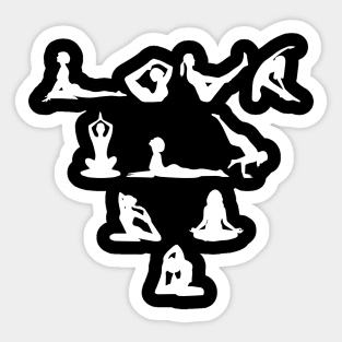 yoga desing Sticker